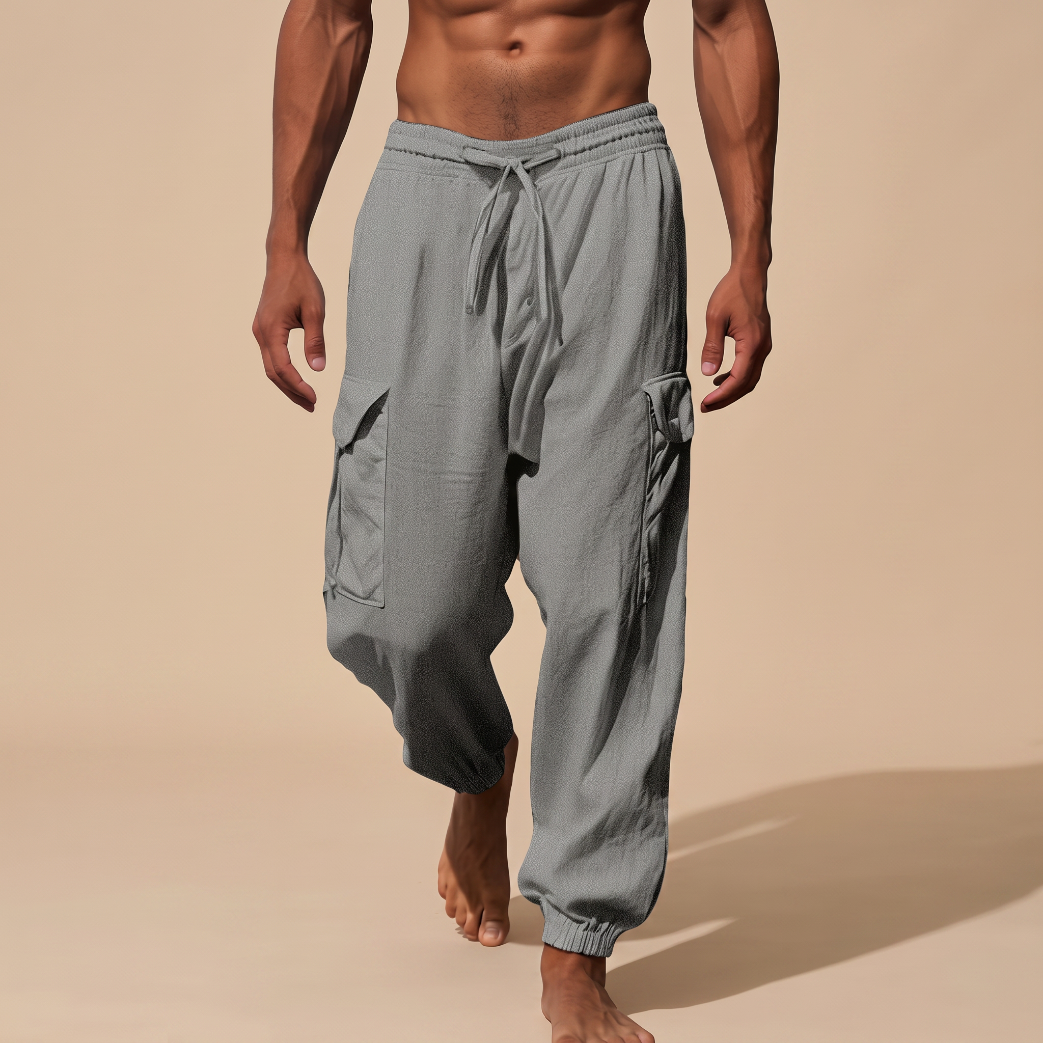 Rodgers - Locker geschnittene, bequeme Hose mit Taschen