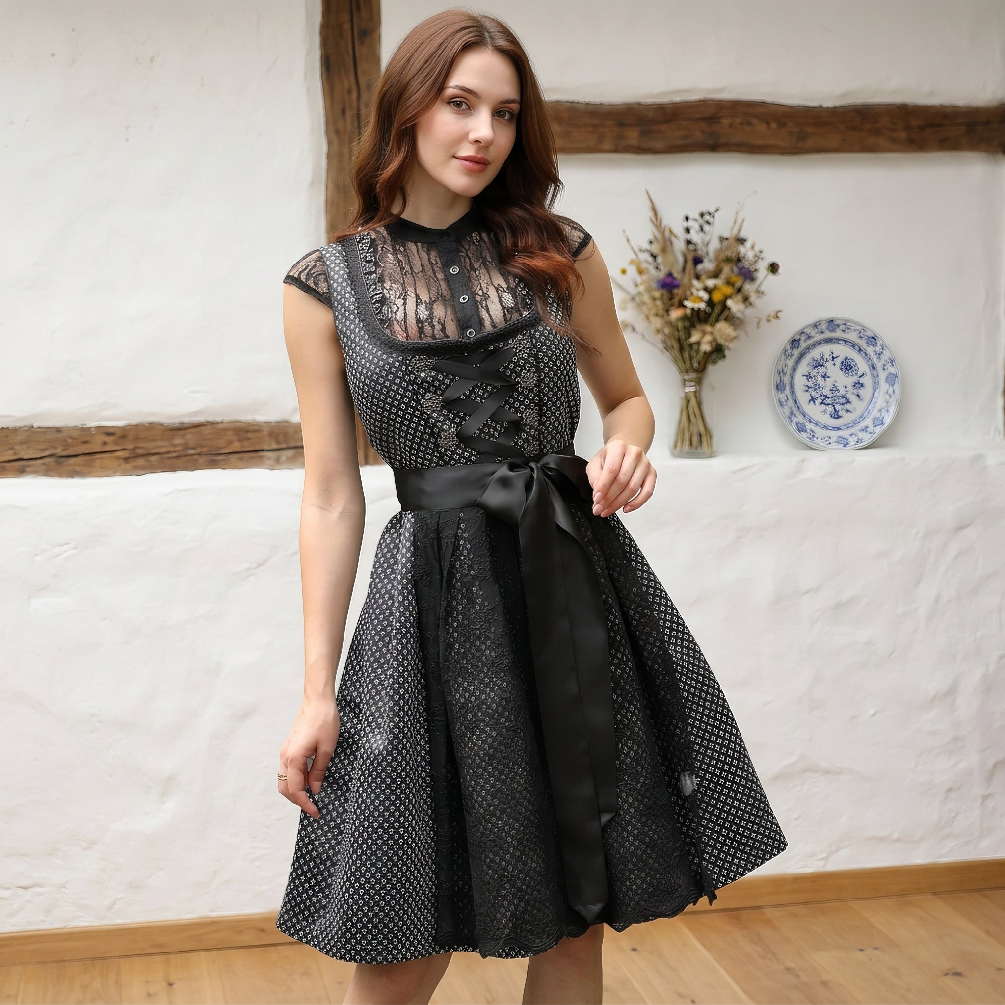 Yasmine - Stilvolles kurzes Dirndl für das Oktoberfest