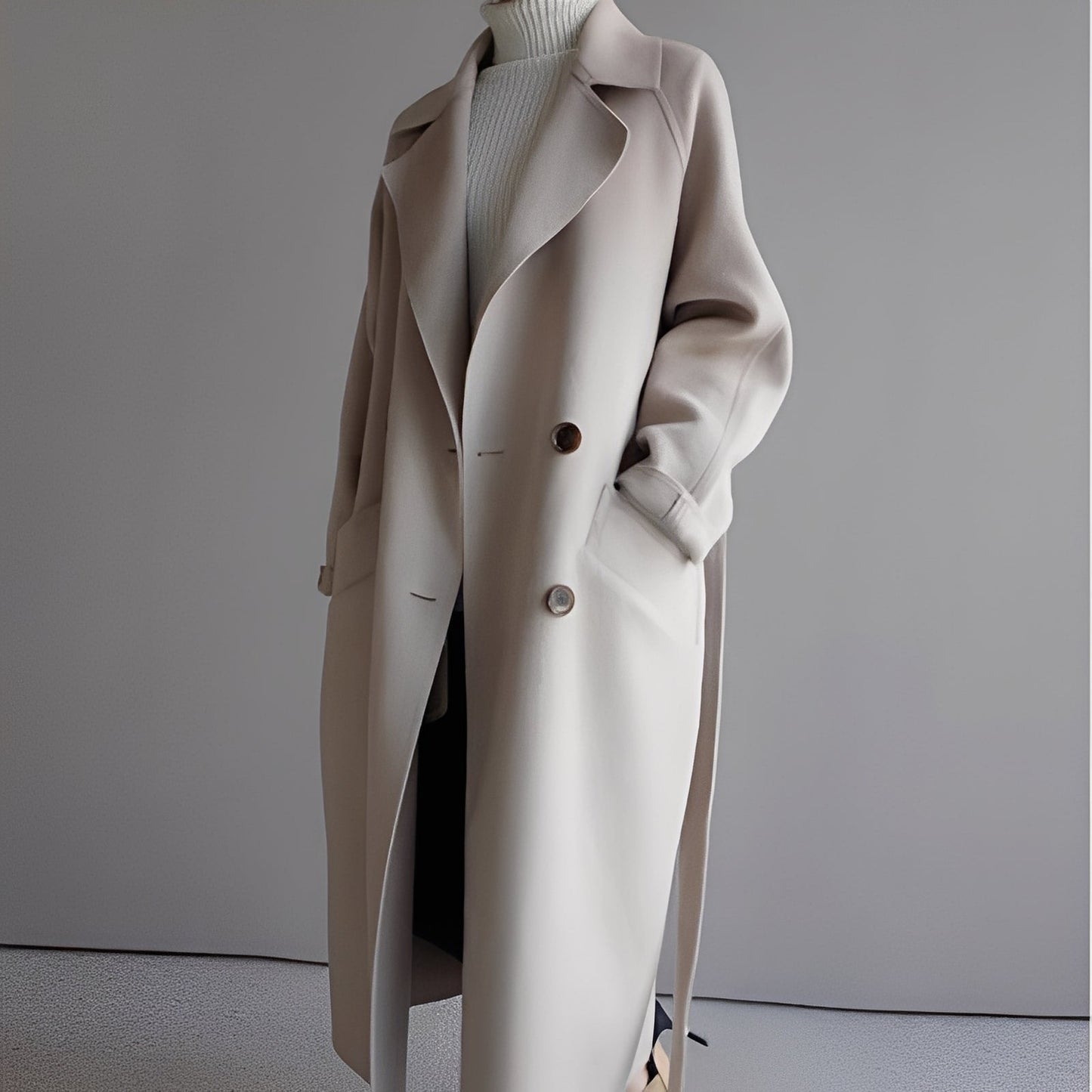 Rebekah - Fashionable, wide-cut women's wool coat