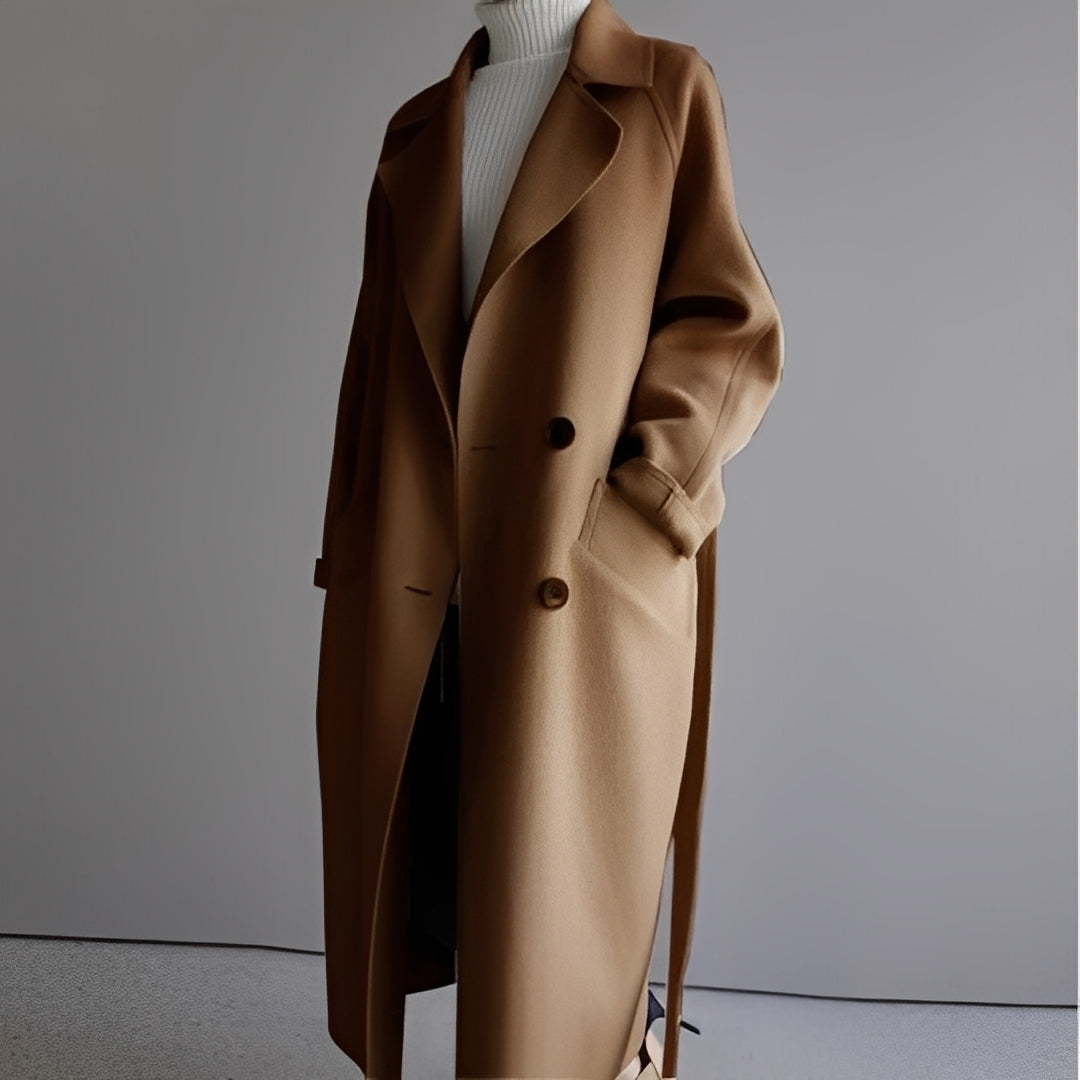 Rebekah - Fashionable, wide-cut women's wool coat