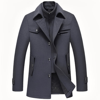 Jordan - Elegant, slim-cut men's wool coat