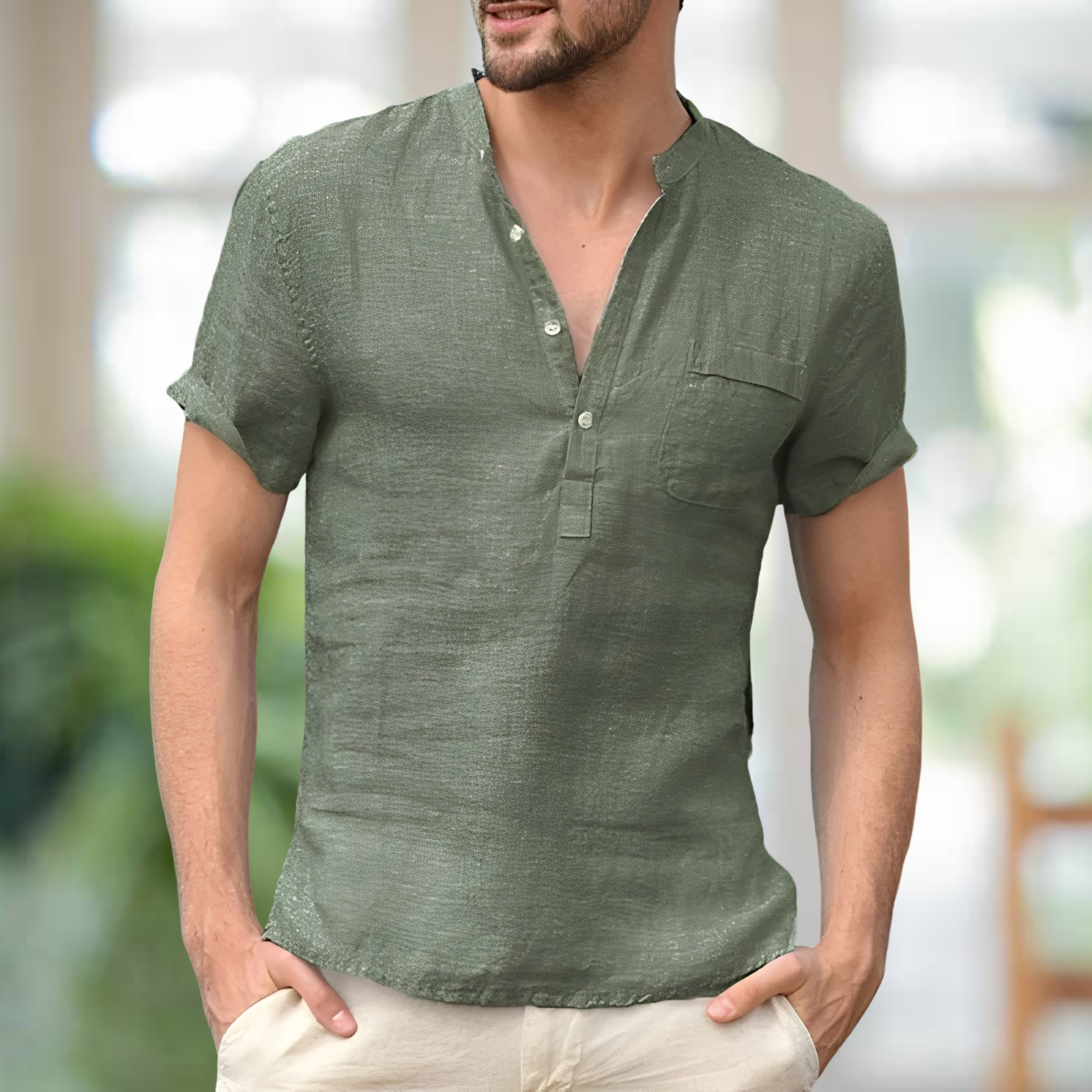 Korbin - Komfortables T-Shirt mit V-Ausschnitt