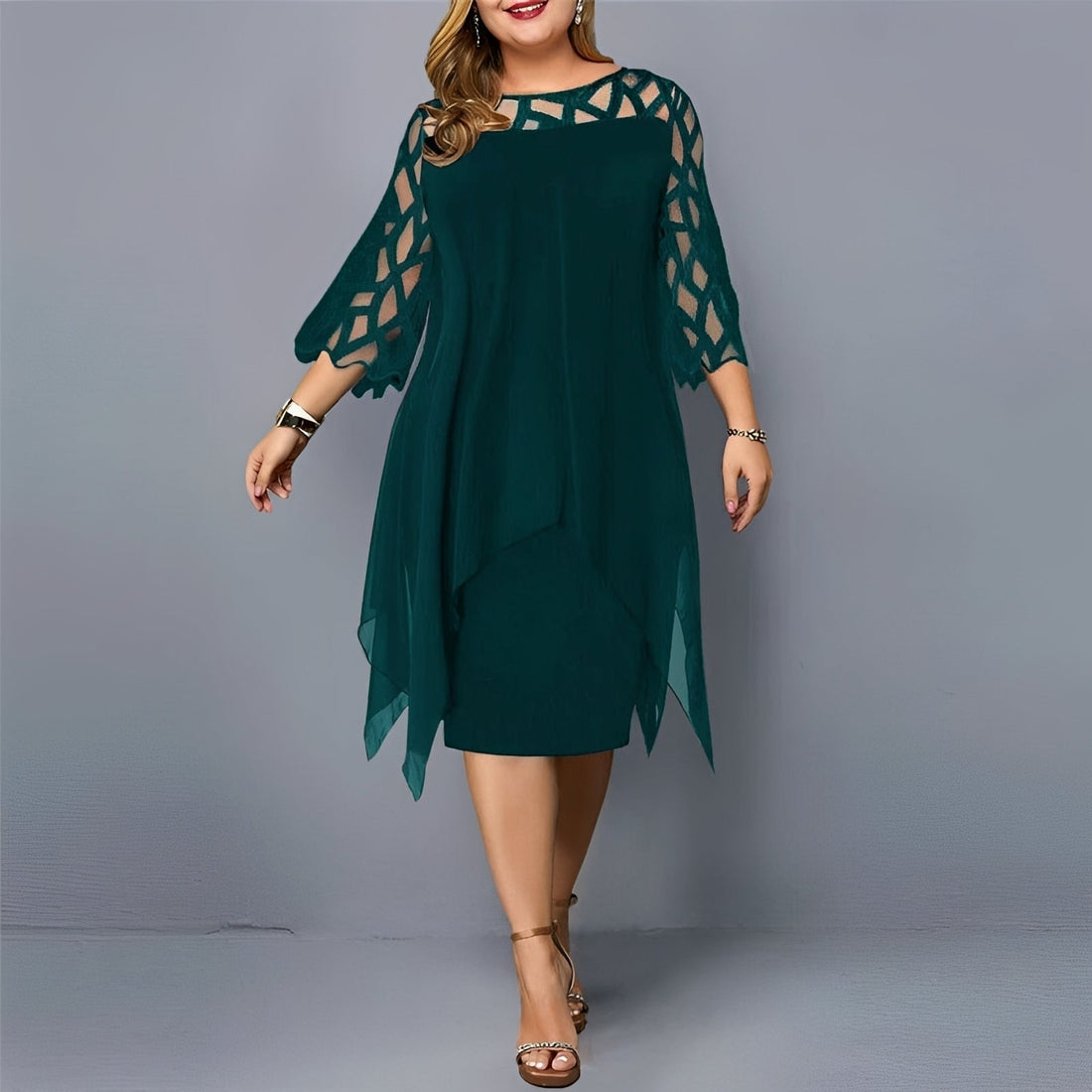 Eleanor - Schickes Midikleid aus Chiffon