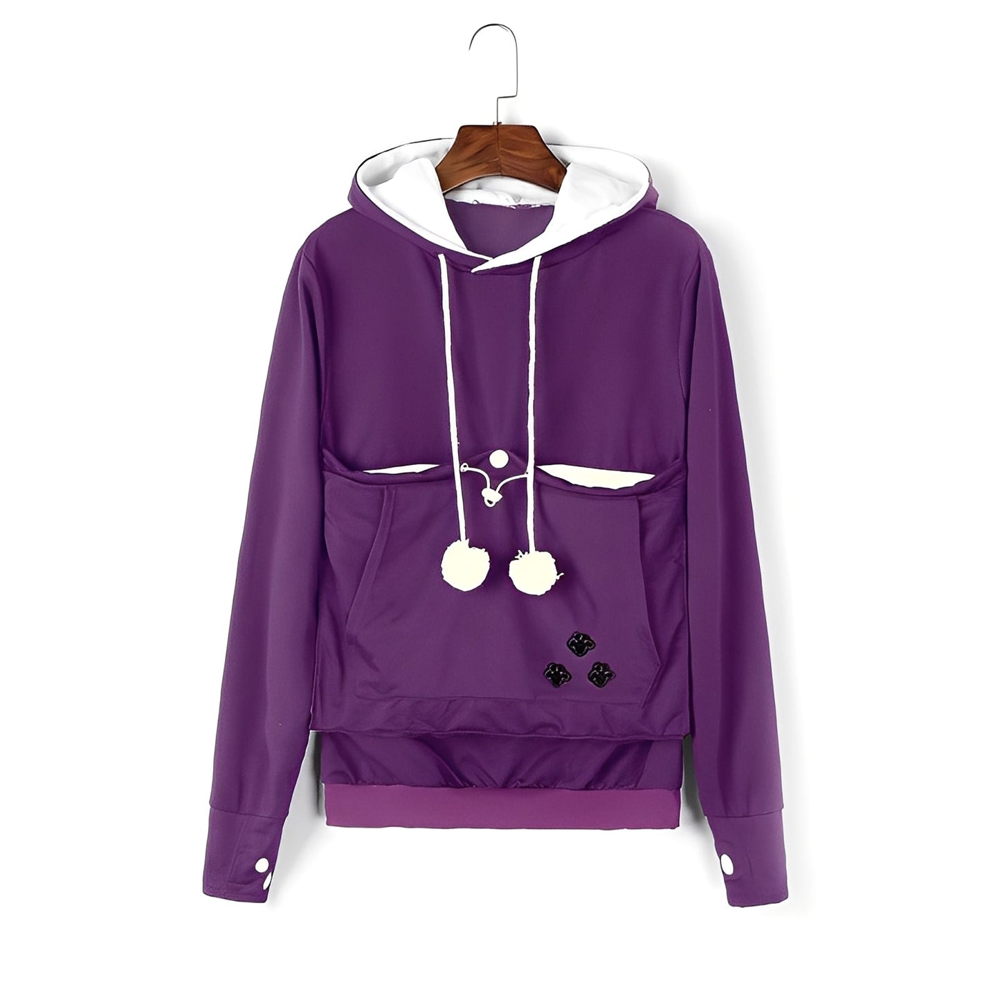 Samantha - Elegant women's hoodie with pocket