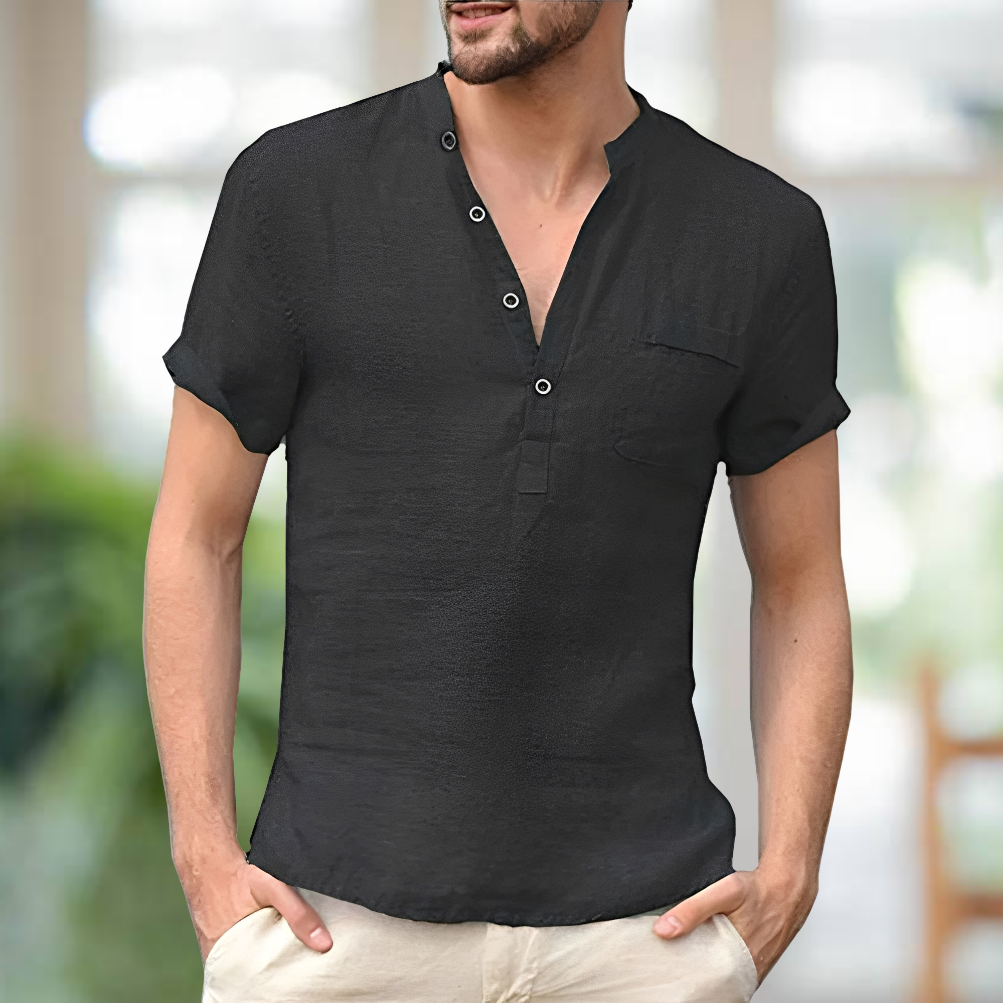 Korbin - Komfortables T-Shirt mit V-Ausschnitt
