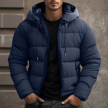 Georgie - Fashionable Men's Hooded Velvet Jacket