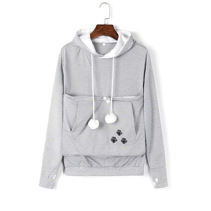 Samantha - Elegant women's hoodie with pocket