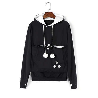 Samantha - Elegant women's hoodie with pocket