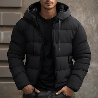 Georgie - Fashionable Men's Hooded Velvet Jacket