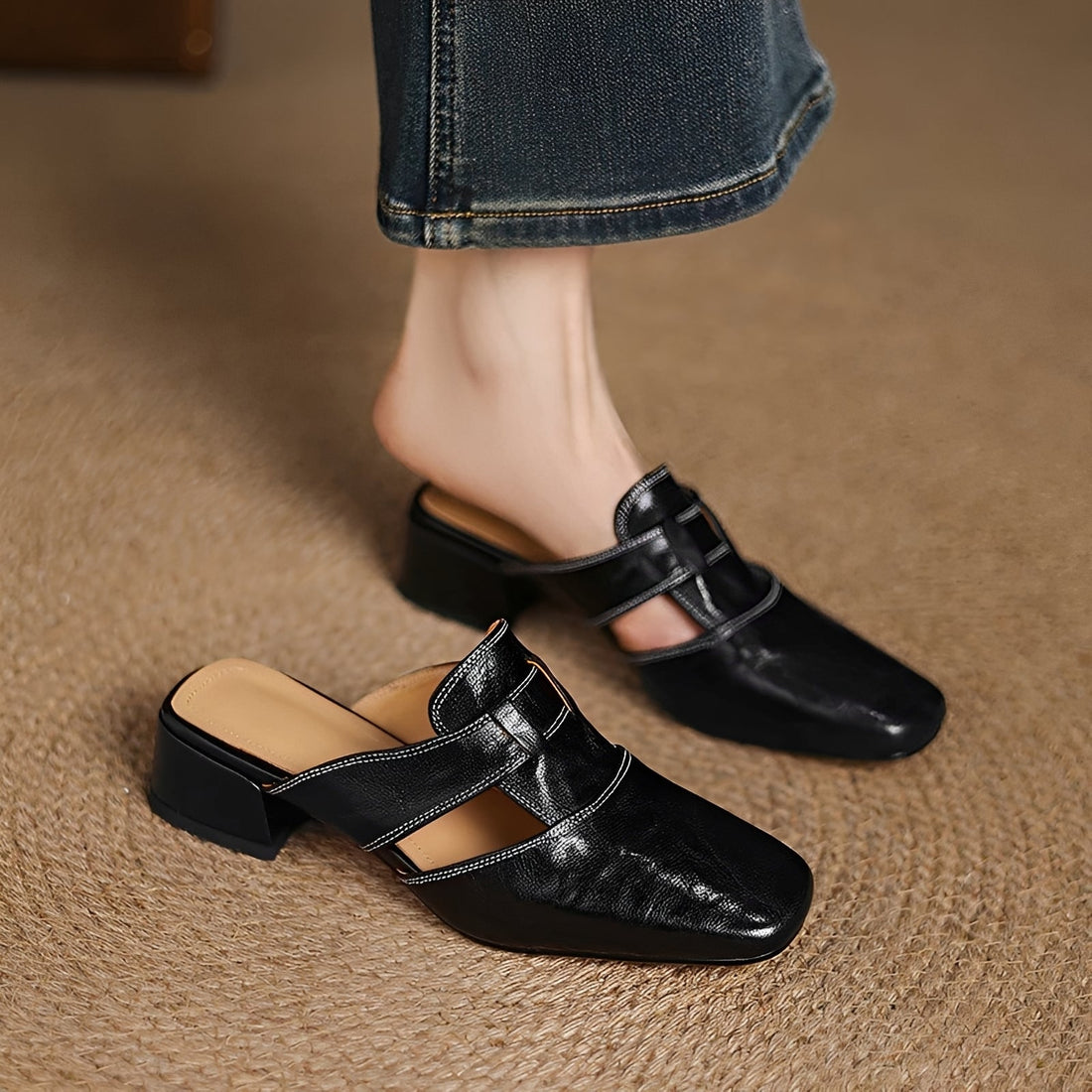 Evie - Elegante Mules-Sandalen