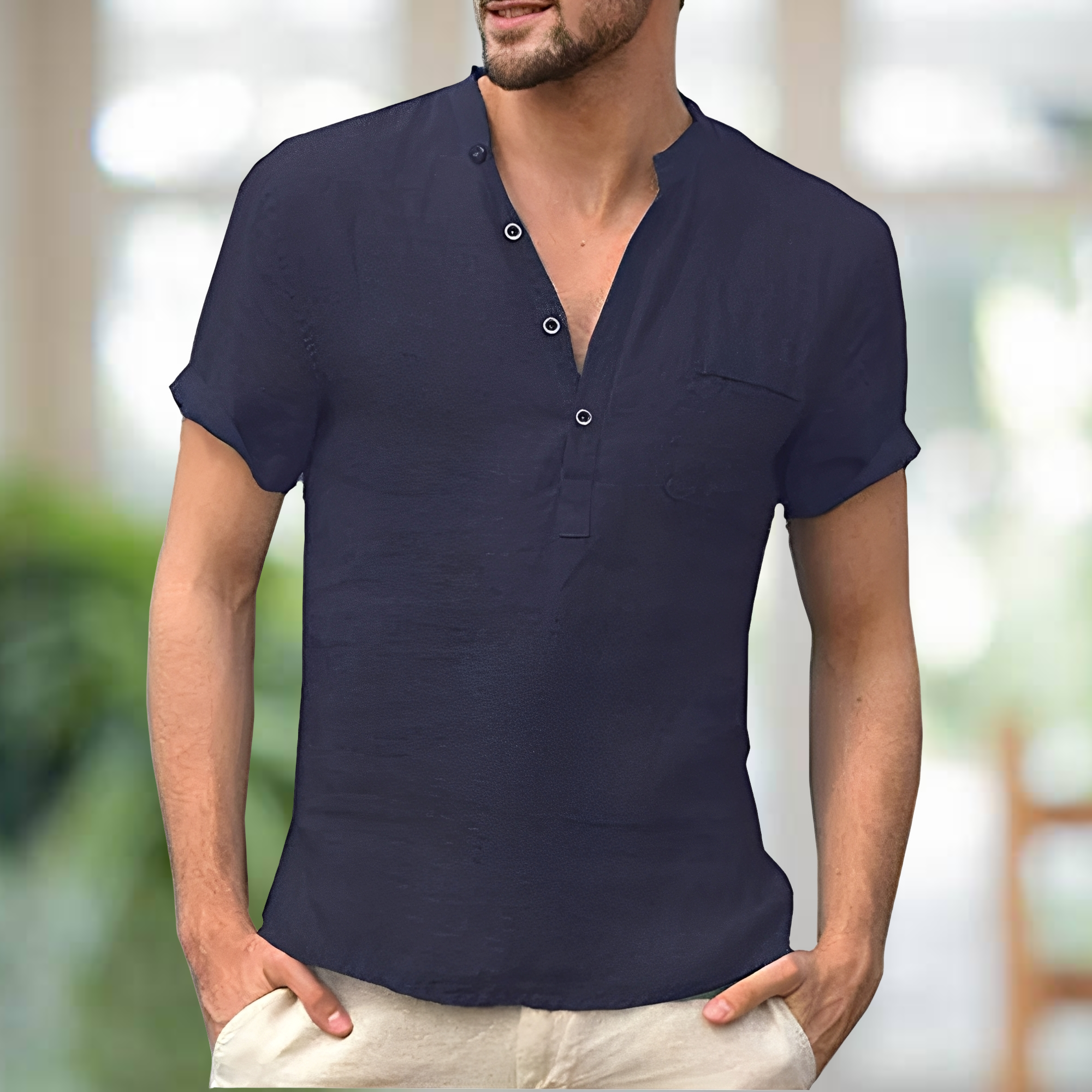 Korbin - Komfortables T-Shirt mit V-Ausschnitt