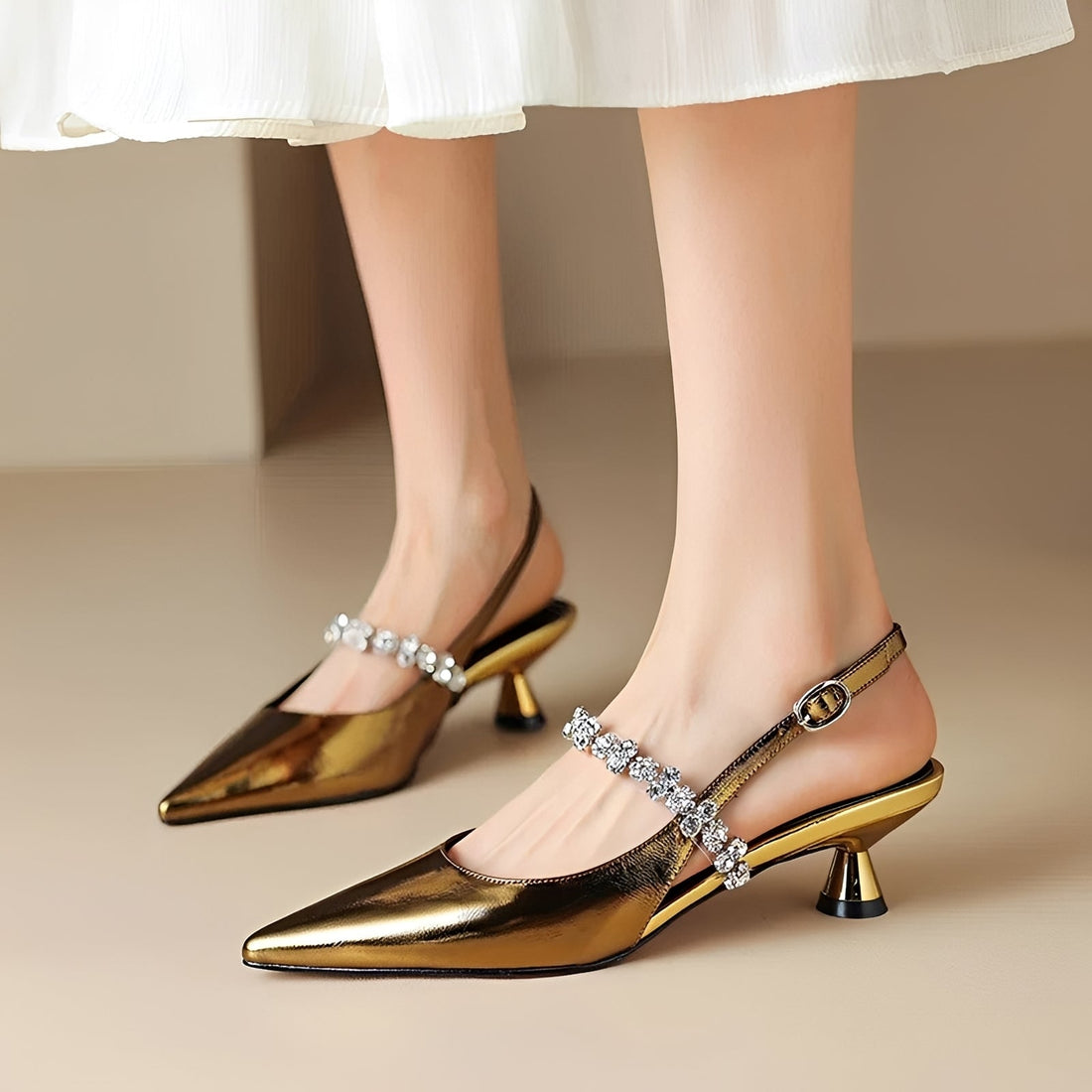 Rhian - Modische Pumps mit spitzer Spitze