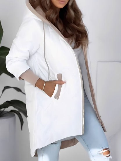 Sharla - Elegant and warm women's coat with hood