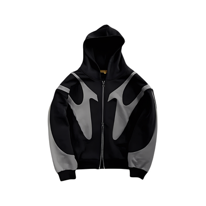 Lloyd - Fashionable men's hoodie with zipper and graphic motif