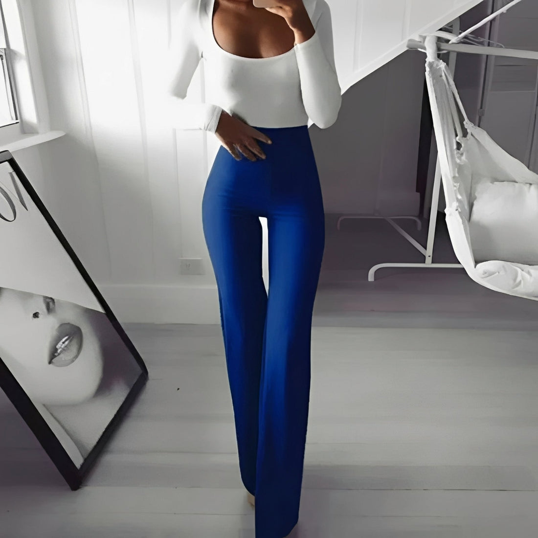 Jennifer - Komfortable, elastische Hose mit hoher Taille für Damen