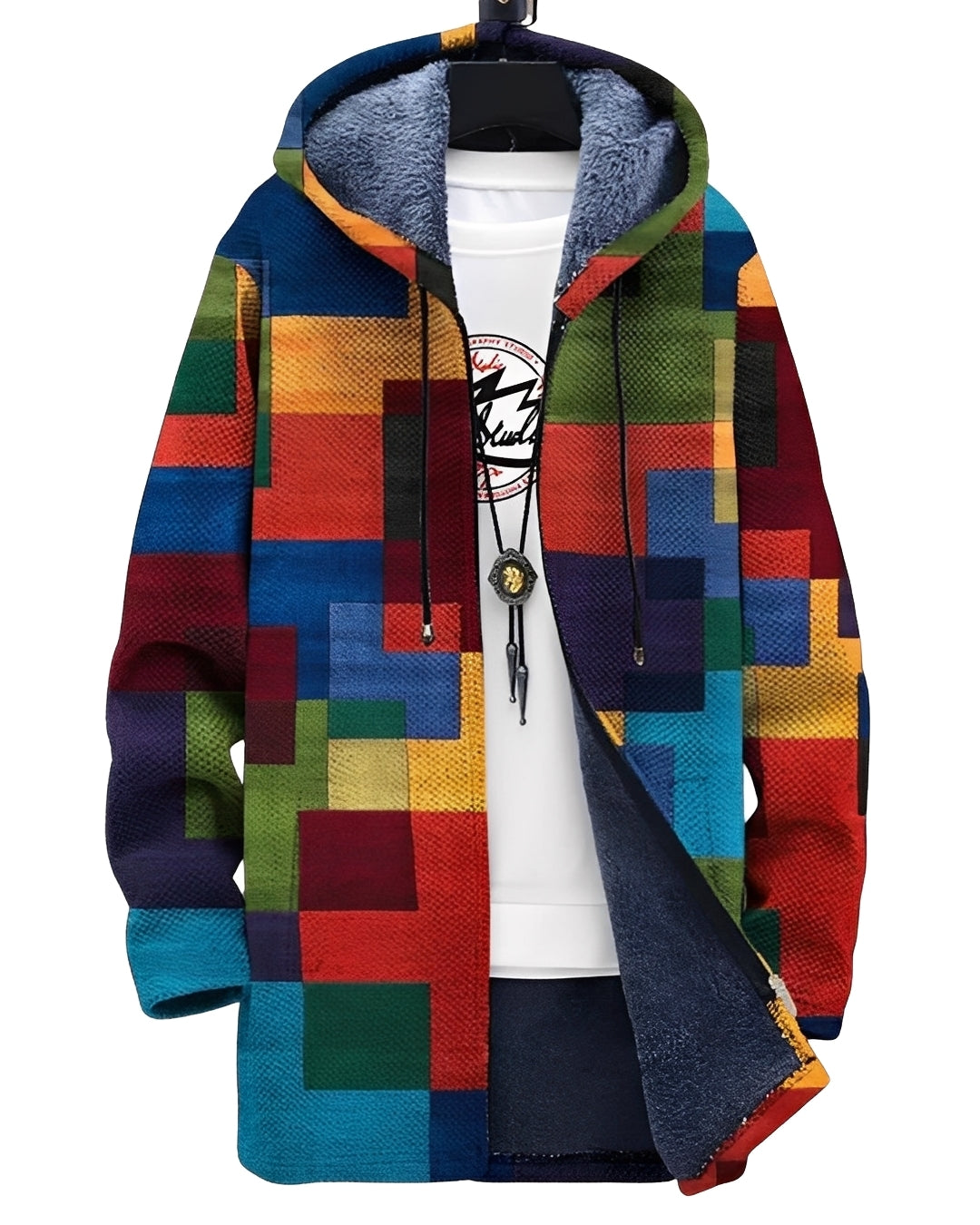 Braiden - Stylish men's cardigan with original pattern