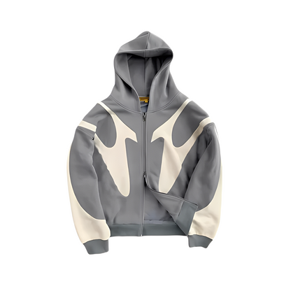 Lloyd - Fashionable men's hoodie with zipper and graphic motif