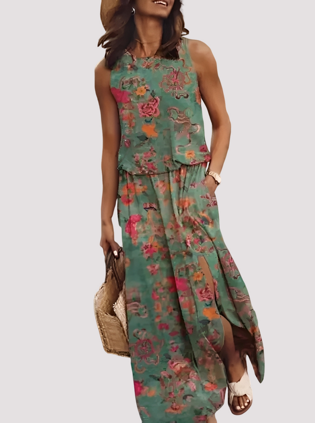 Halle - Schickes, ärmelloses Damen-Maxikleid