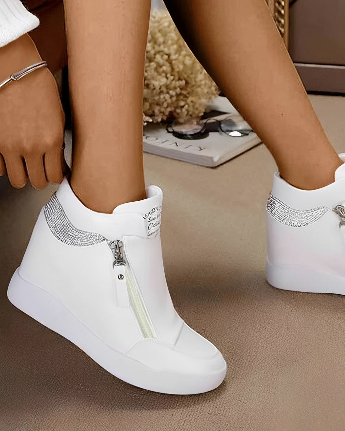Vanessa - Trendige High-Top-Wedges