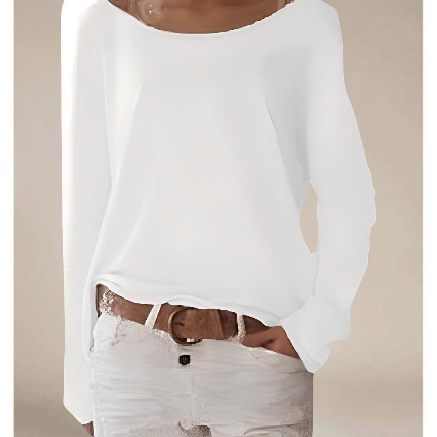 Alexa – Leichter Rundhals-Feinstrickpullover