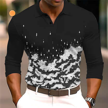 Adolphe - Elegantes Langarm-Polo für Herren