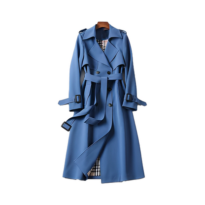 Louisette - Women's trench coat with double-breasted front and belt