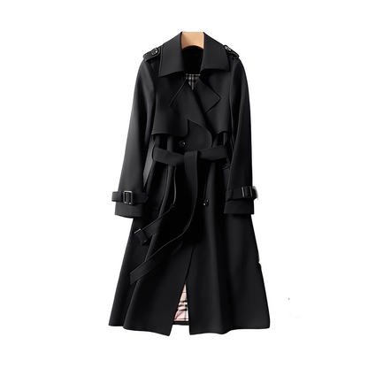 Louisette - Women's trench coat with double-breasted front and belt