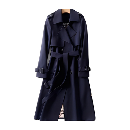 Louisette - Women's trench coat with double-breasted front and belt