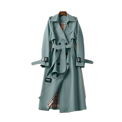 Louisette - Women's trench coat with double-breasted front and belt