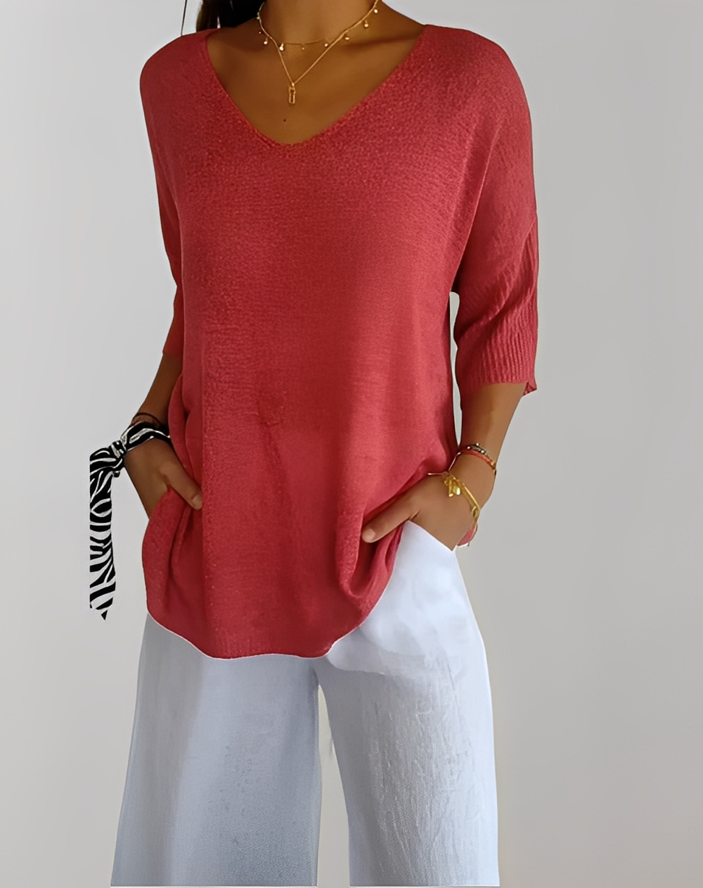 Jessé - women's sweater with V-neckline