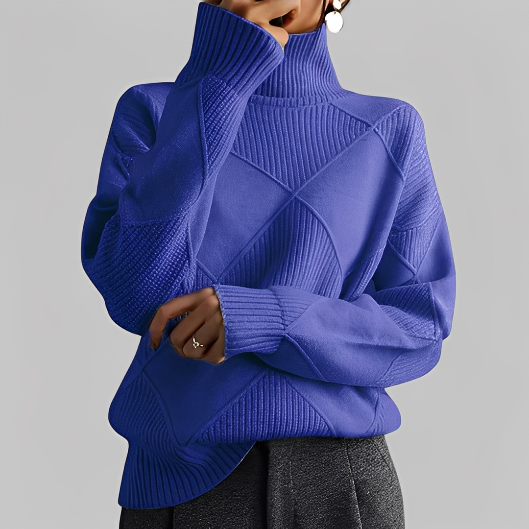 Mariette - Oversize-Rollkragenpulli für Damen im Winter