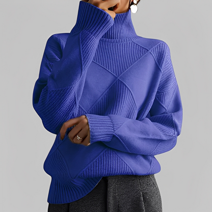 Mariette - Oversize-Rollkragenpulli für Damen im Winter