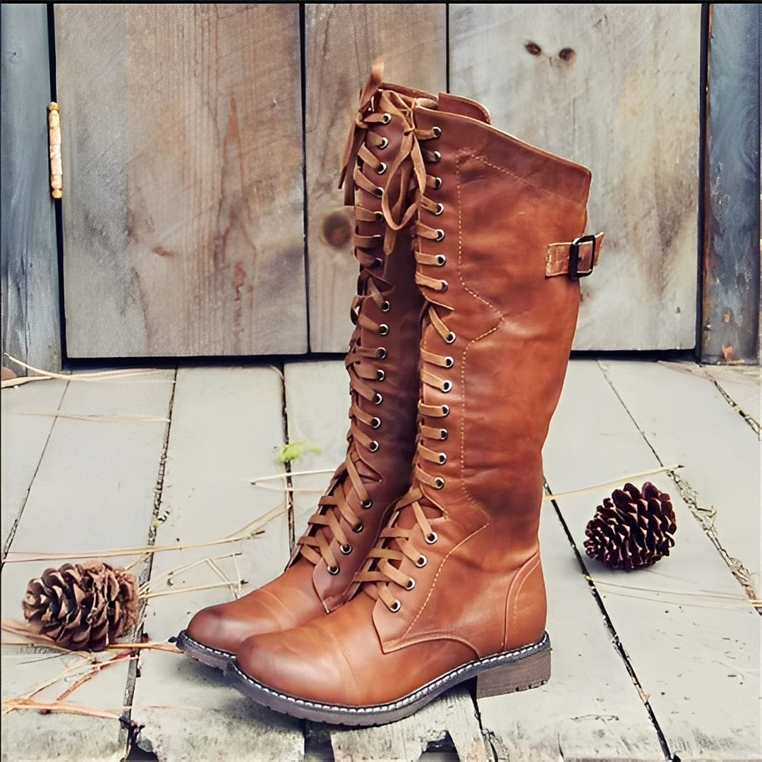 Désirée - Stylish lace-up ankle boots for women