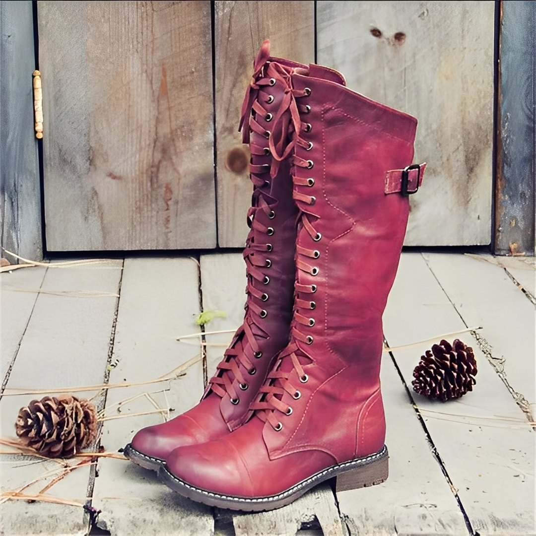 Désirée - Stylish lace-up ankle boots for women