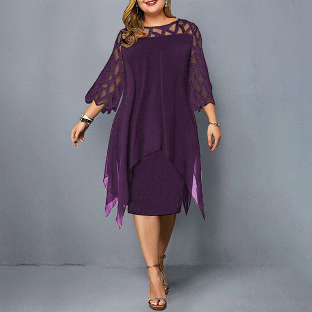 Cathryn - Schickes Midikleid für größere Größen