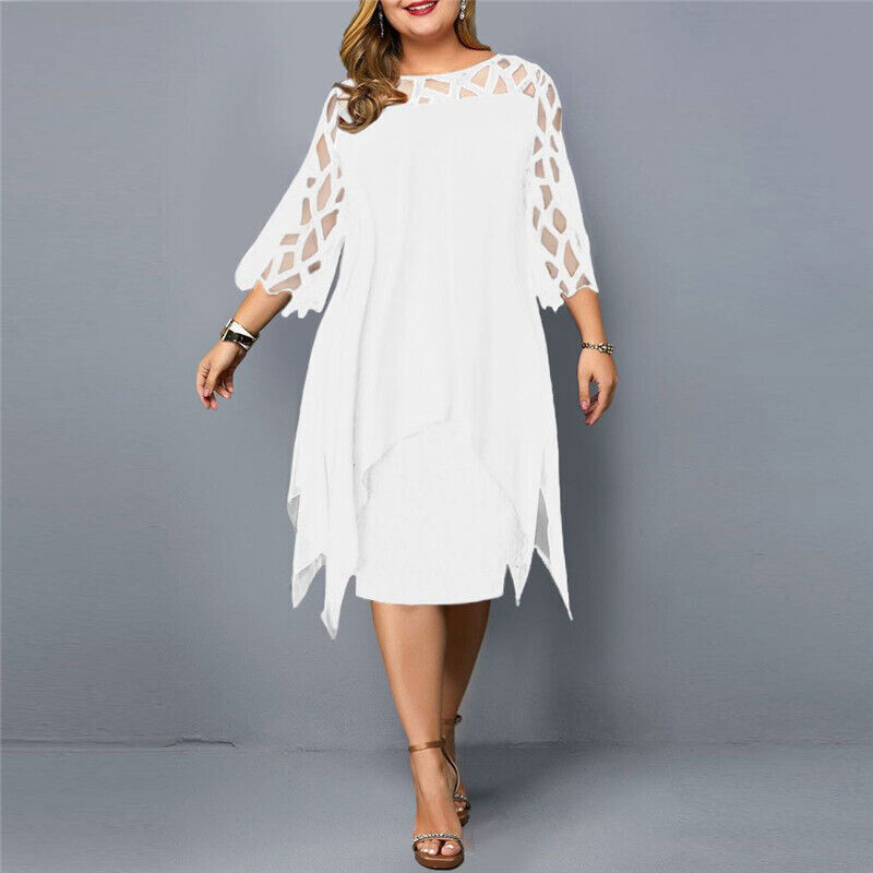Cathryn - Schickes Midikleid für größere Größen