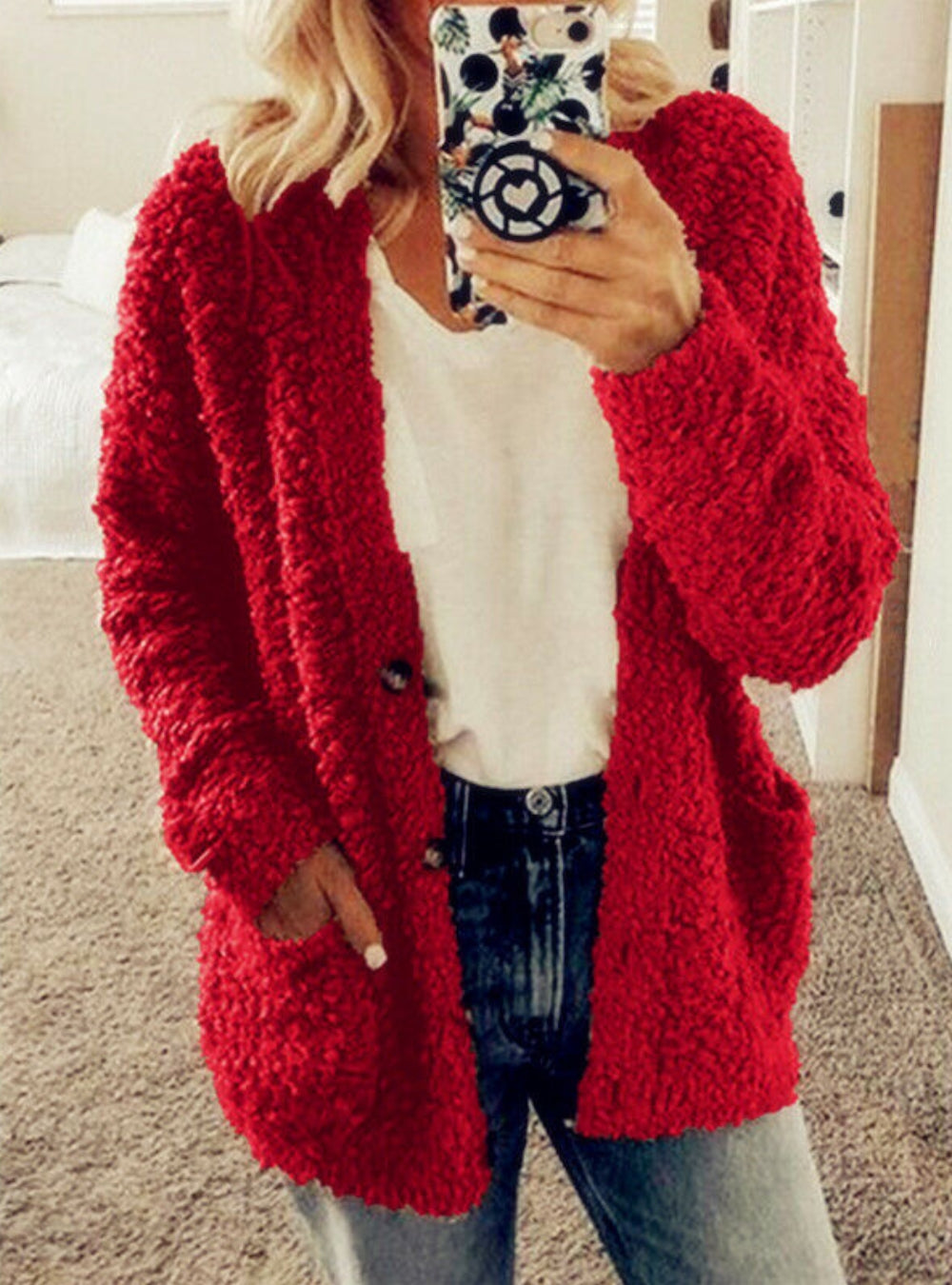 Elaine – Warme Strickjacke