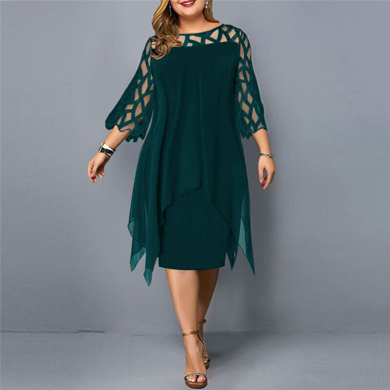 Cathryn - Schickes Midikleid für größere Größen