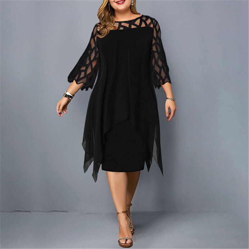 Cathryn - Schickes Midikleid für größere Größen