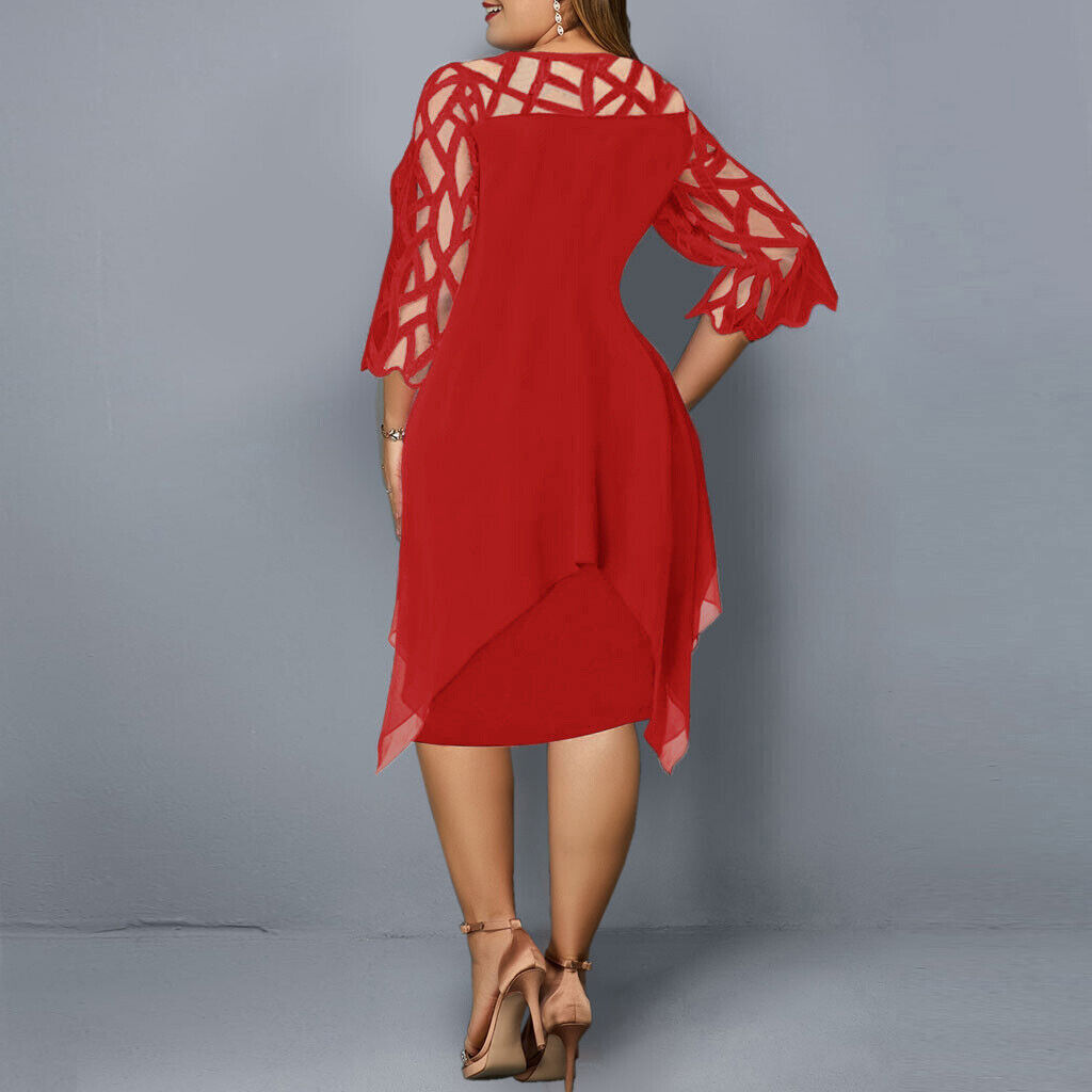 Cathryn - Schickes Midikleid für größere Größen