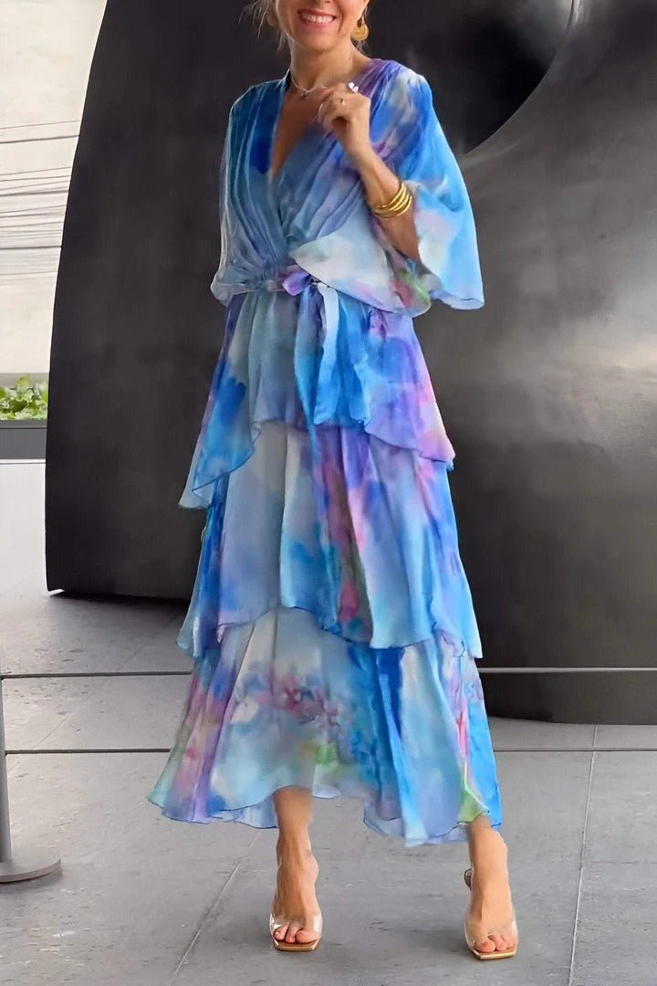 Sarina - Elegantes langes Kleid in vielen Farben