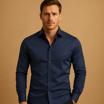 Aldous - Stretch-Slim-Fit-Hemd für Herren