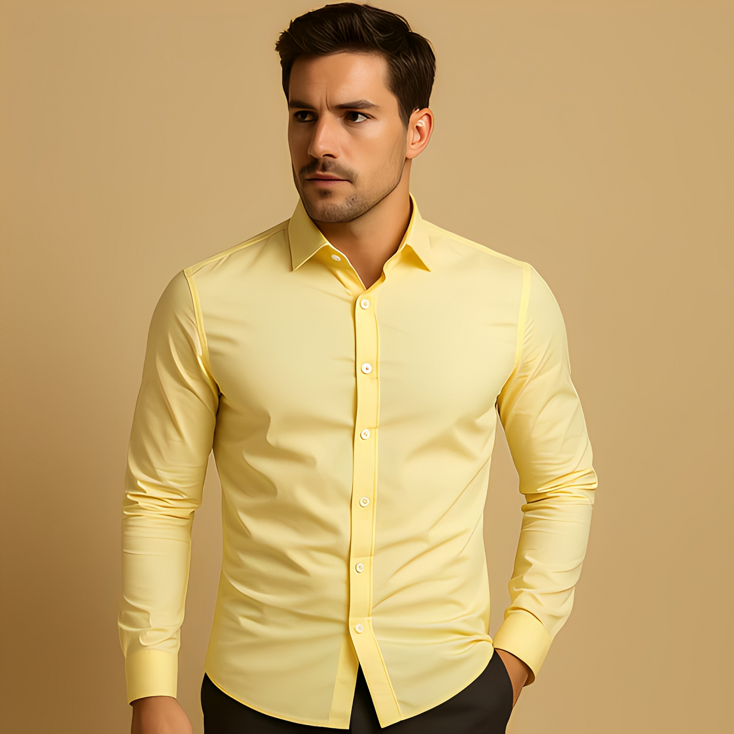 Alekto - Einfaches und angepasstes Hemd für Männer