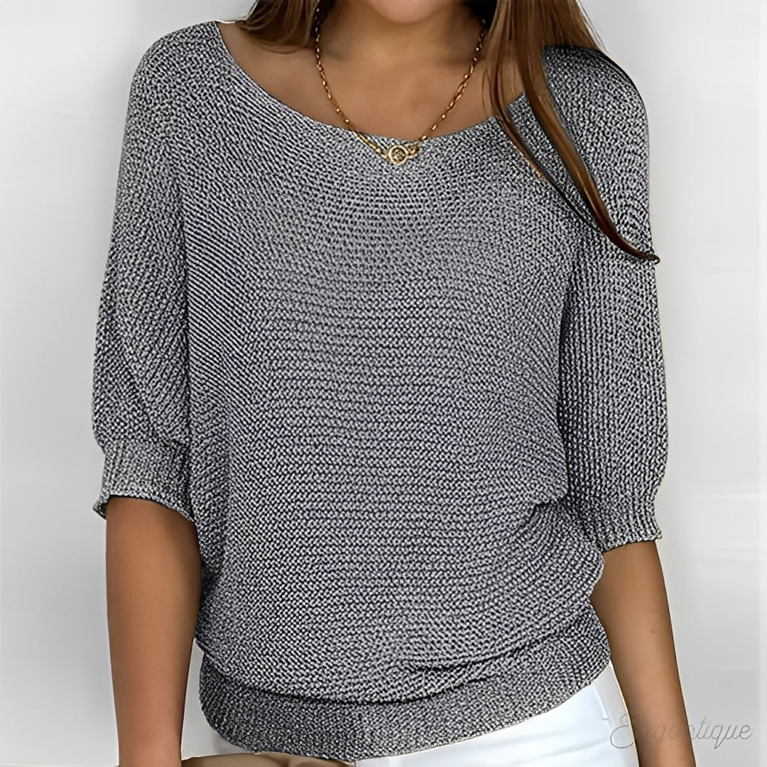 Éliane - Stylish women's sweater with crew neckline