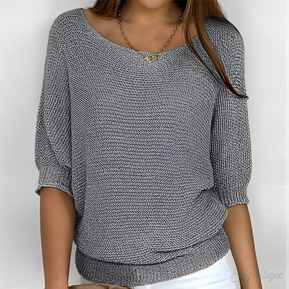Éliane - Stylish women's sweater with crew neckline
