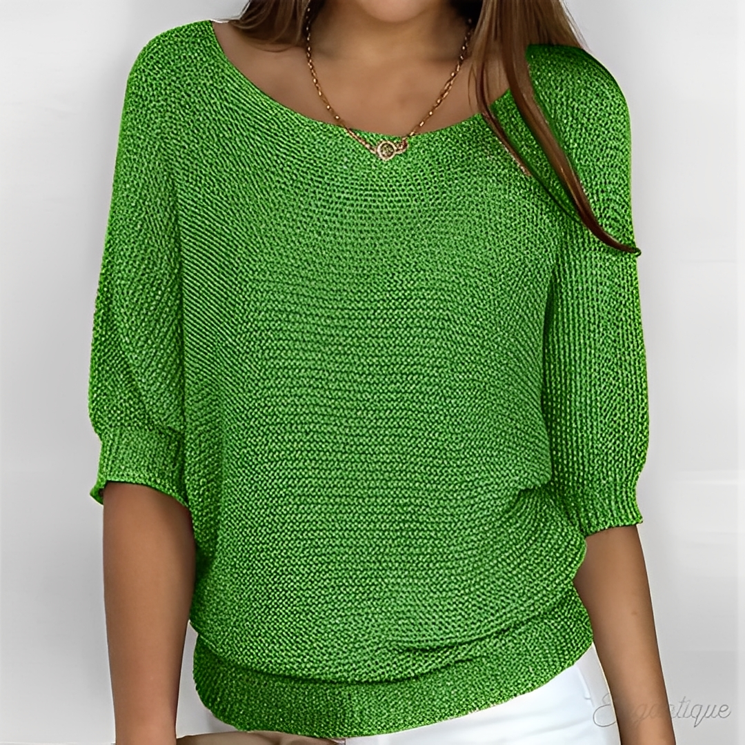 Éliane - Stylish women's sweater with crew neckline