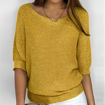 Éliane - Stylish women's sweater with crew neckline