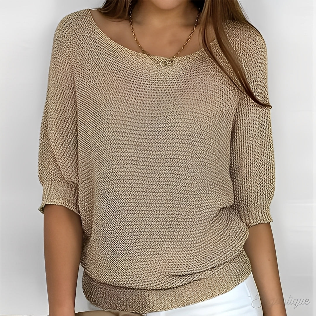Éliane - Stylish women's sweater with crew neckline