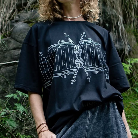 Oversize-T-Shirt mit Grafikdruck